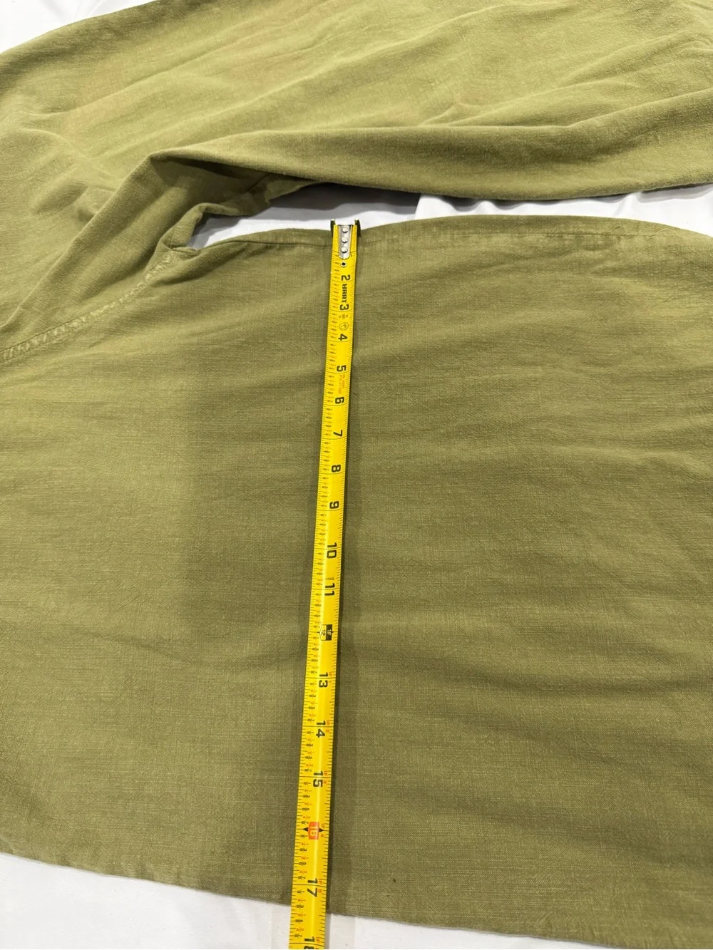 Omeksi Otantik Olive Green Wide Leg Jumpsuit One Size Boho Resort - Picture 7 of 8